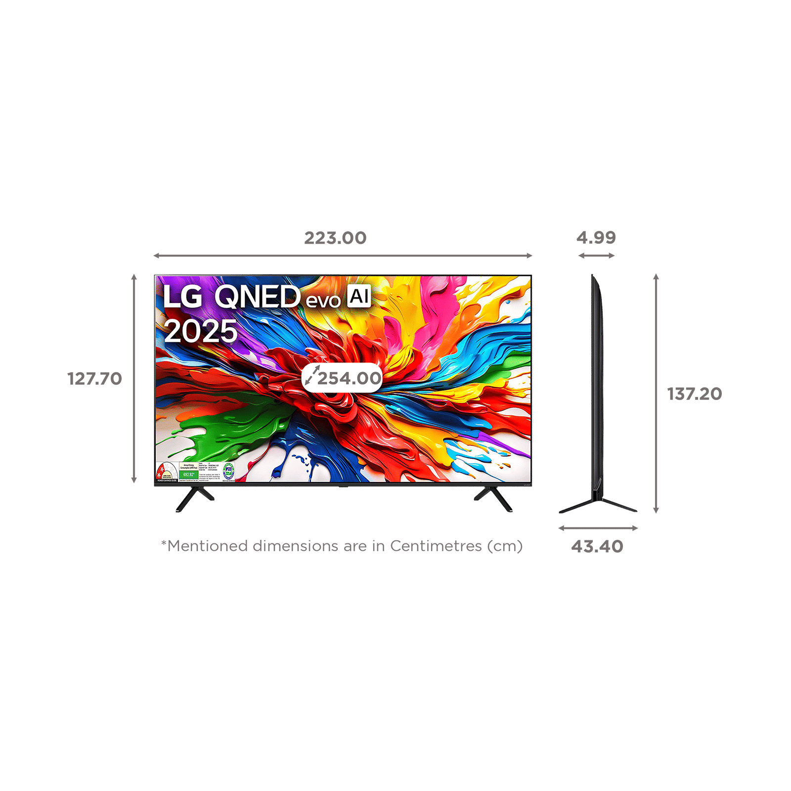 LG evo AI QNED86 253 cm (100 inch) QNED MiniLED 4K Ultra HD Smart WebOS TV with Dolby Vision (2025 Model)_2