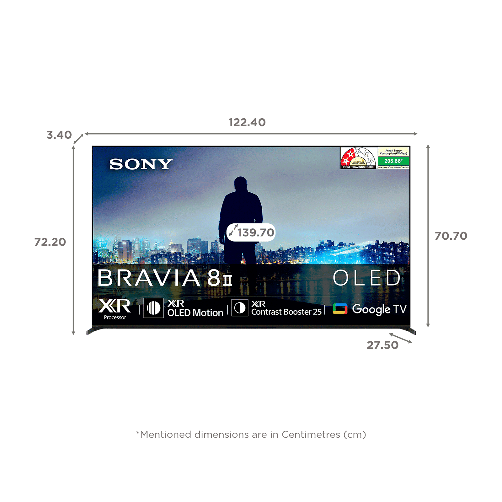 SONY BRAVIA 8 II 140 cm (55 inch) 2 Star OLED 4K Ultra HD Smart Google TV with Dolby Vision & Dolby Atmos (2025 model) SONY BRAVIA 8 II 140 cm (55 inch) 2 Star OLED 4K Ultra HD Smart Google TV with Dolby Vision & Dolby Atmos (2025 model)_19