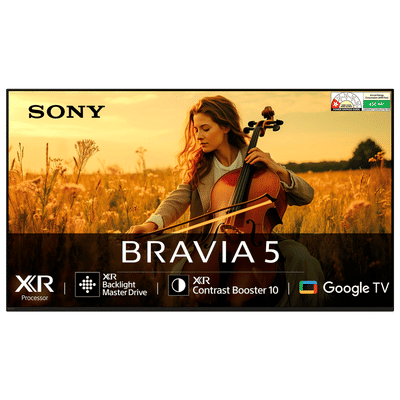 SONY BRAVIA 5 190 cm (75 inch) 1 Star Mini LED 4K Ultra HD Smart Google TV with Dolby Vision & Dolby Atmos (2025 model)