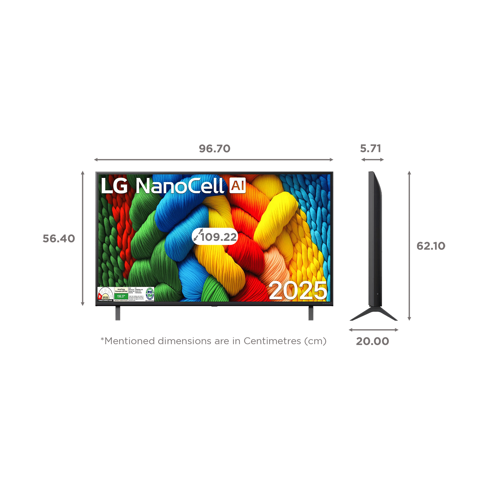 LG NanoCell AI NANO83 109 cm (43 inch) 4K Ultra HD Smart WebOS TV with Dolby Atmos (2025 Model)_2