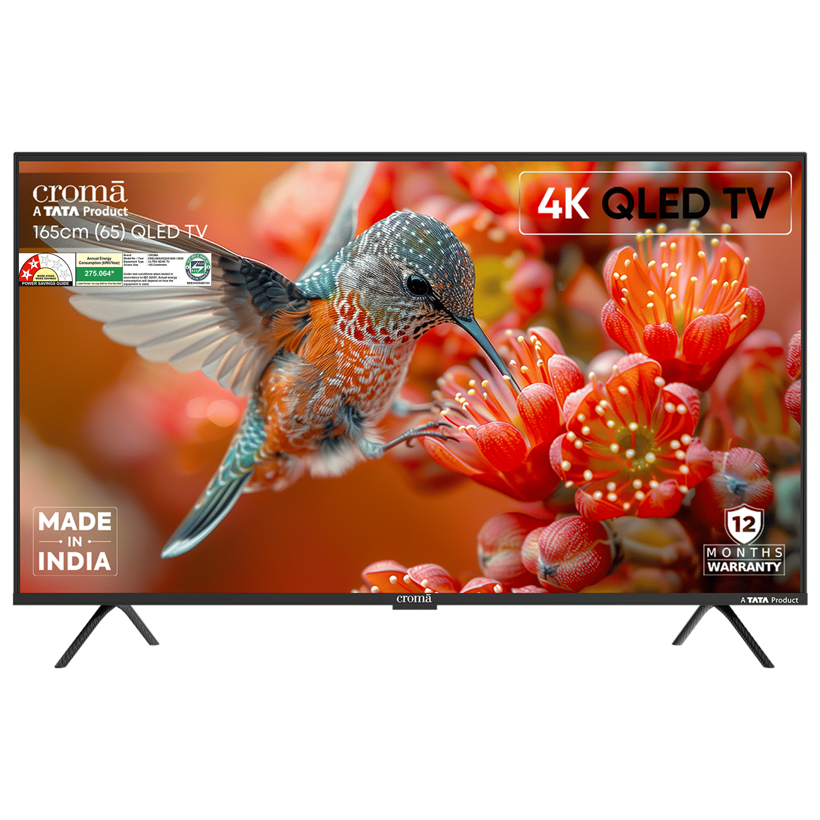Croma 165 cm (65 inch) QLED 4K Ultra HD Smart Google TV 5.0 with Dolby Vision & Dolby Atmos (2025 model)_1