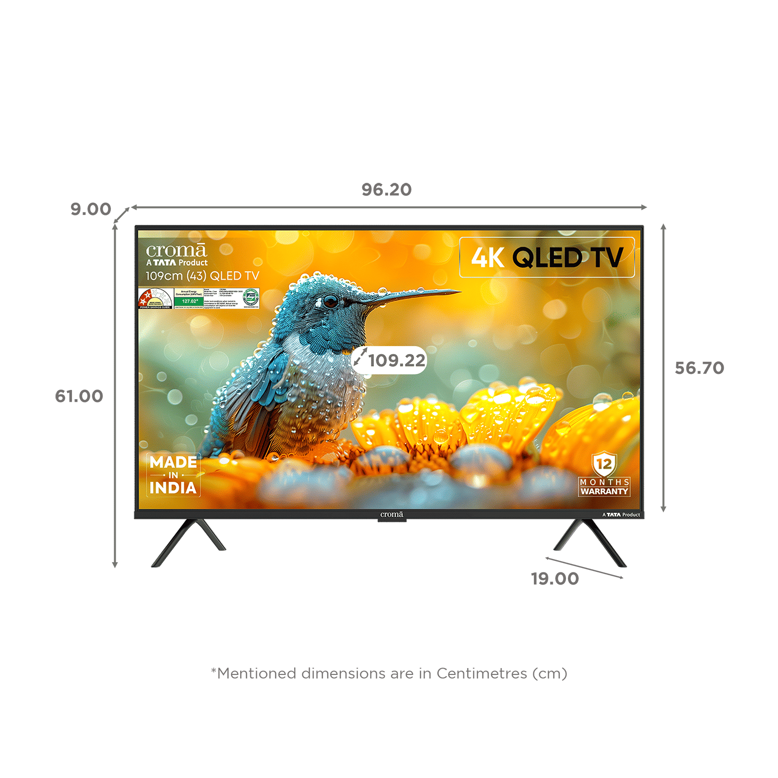 Croma 109 cm (43 inch) QLED 4K Ultra HD Smart Google TV 5.0 with Dolby Vision & Dolby Atmos (2025 model) Croma 109 cm (43 inch) QLED 4K Ultra HD Smart Google TV 5.0 with Dolby Vision & Dolby Atmos (2025 model)_2