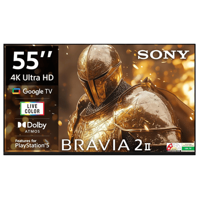 SONY BRAVIA 2 II 140 cm (55 inch) 4K Ultra HD
                      LED Smart Google TV with Google Assistant (2025
                      model)