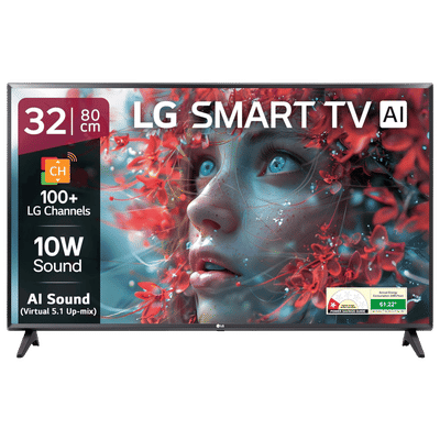 LG LR57 80 cm (32 inch) HD LED Smart WebOS TV
                      with Dynamic Tone Mapping (2025 model)