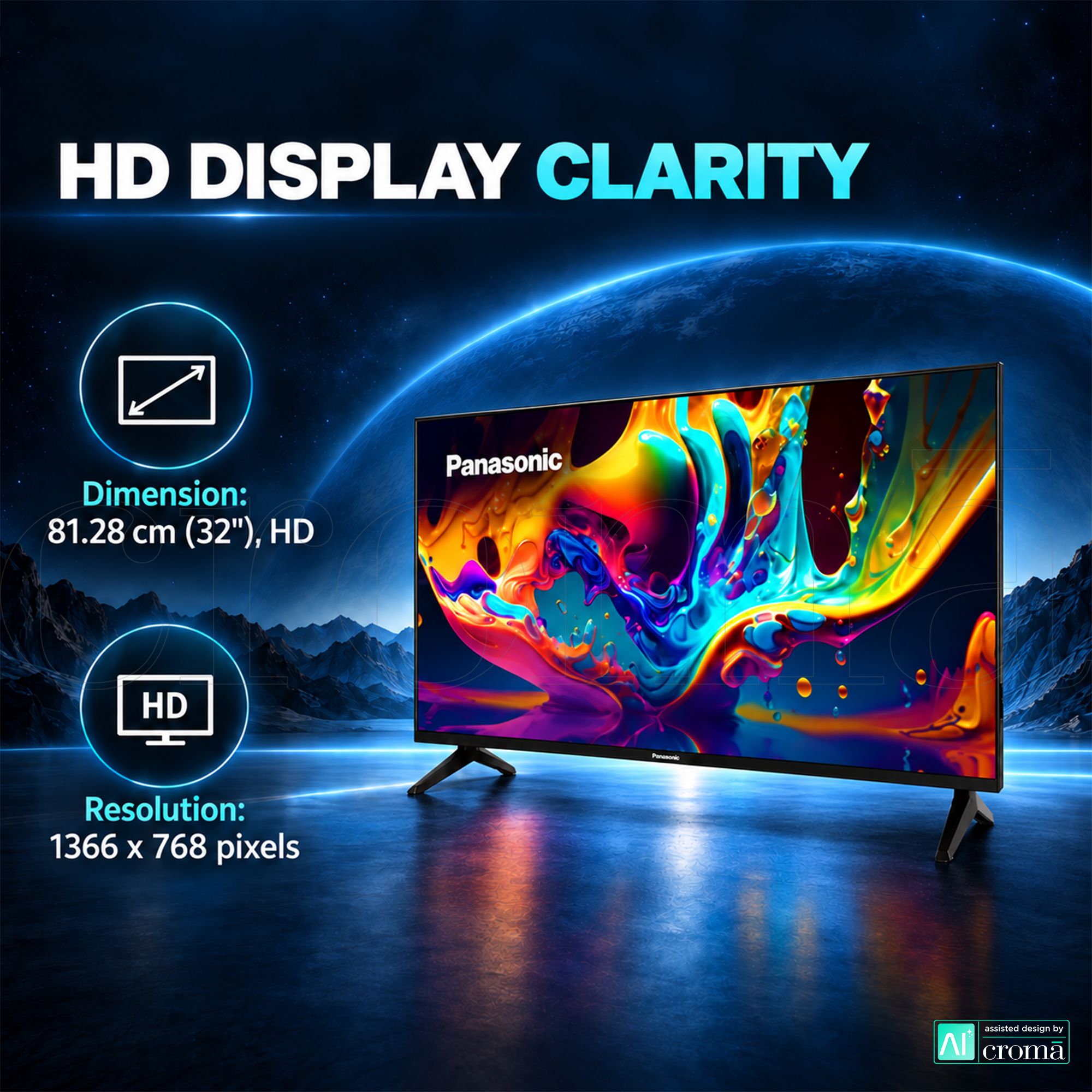 Panasonic 80 cm (32 inch) 2 Star HD LED Smart Google TV with Dolby Digital (2025 model) Panasonic 80 cm (32 inch) 2 Star HD LED Smart Google TV with Dolby Digital (2025 model)_5