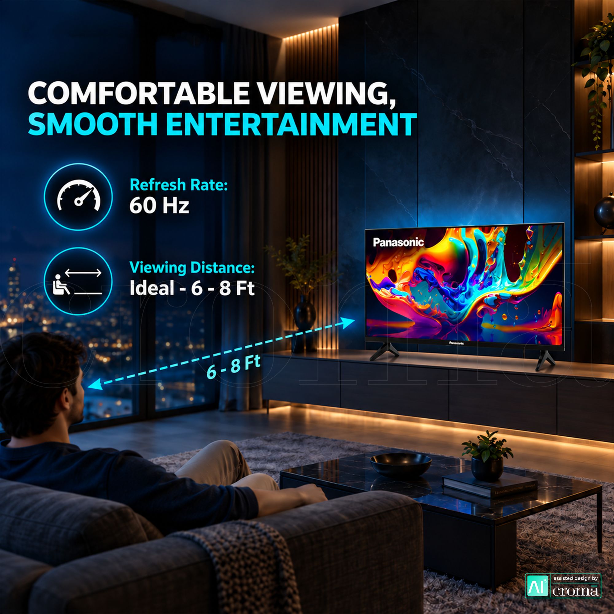Panasonic 80 cm (32 inch) 2 Star HD LED Smart Google TV with Dolby Digital (2025 model) Panasonic 80 cm (32 inch) 2 Star HD LED Smart Google TV with Dolby Digital (2025 model)_8