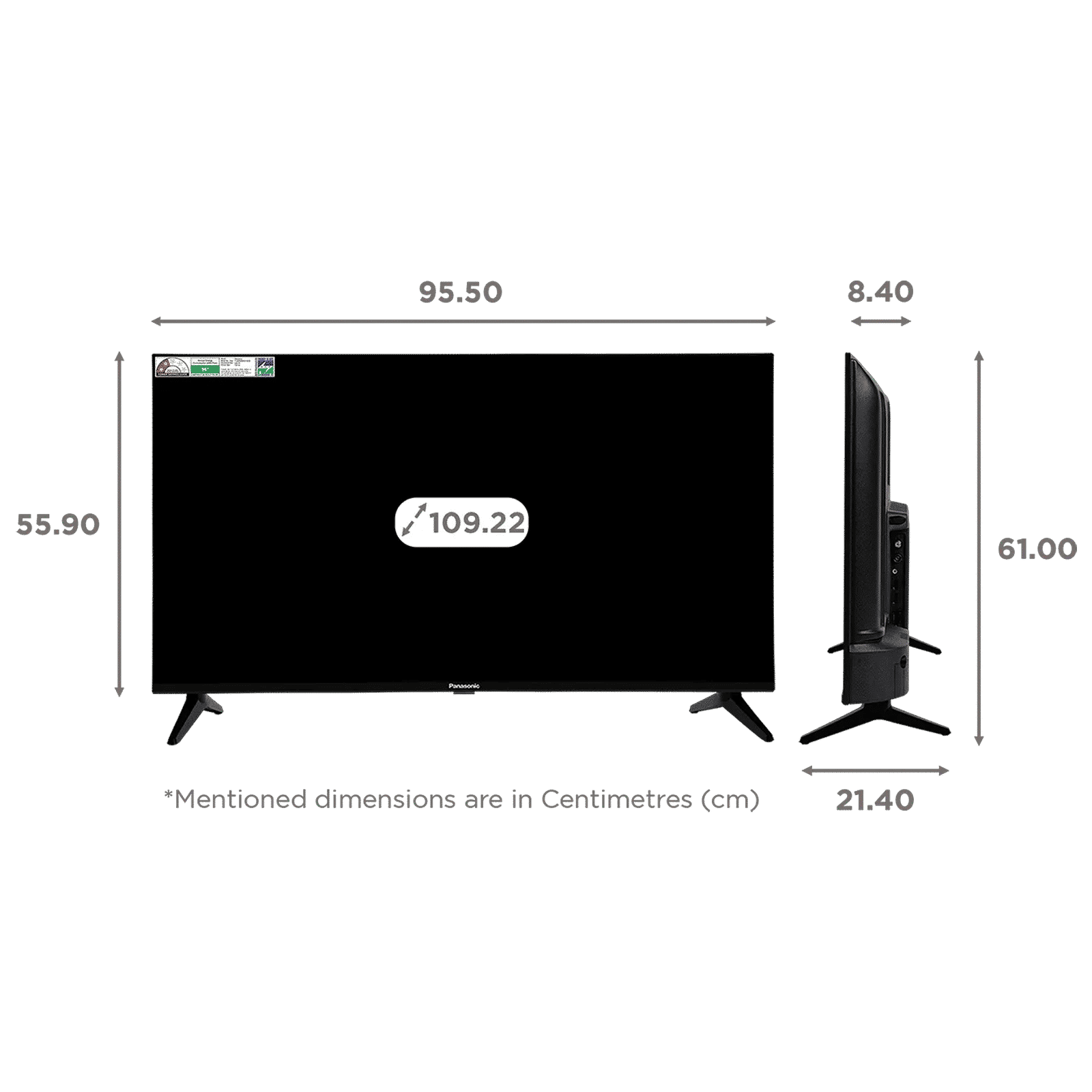Panasonic 109 cm (43 inch) FHD+ LED Smart Google TV with Dolby Digital (2025 model) Panasonic 109 cm (43 inch) FHD+ LED Smart Google TV with Dolby Digital (2025 model)_2
