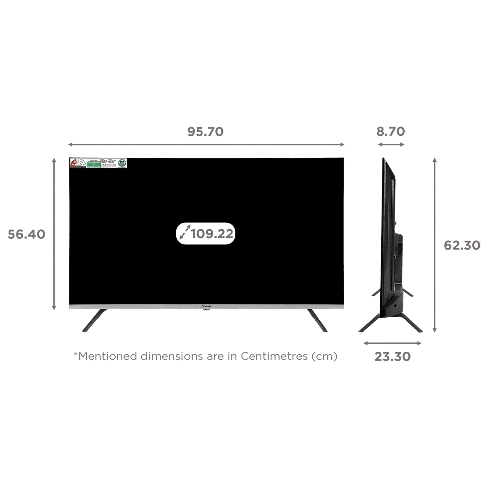 Panasonic 109 cm (43 inch) 4K Ultra HD LED Smart Google TV with Dolby Digital (2025 model) Panasonic 109 cm (43 inch) 4K Ultra HD LED Smart Google TV with Dolby Digital (2025 model)_2