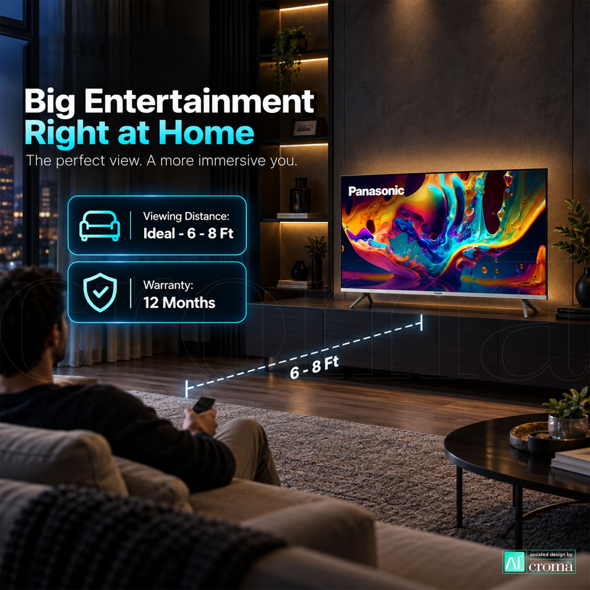 Panasonic 109 cm (43 inch) 2 Star 4K Ultra HD LED Smart Google TV with Dolby Digital (2025 model) Panasonic 109 cm (43 inch) 2 Star 4K Ultra HD LED Smart Google TV with Dolby Digital (2025 model)_8