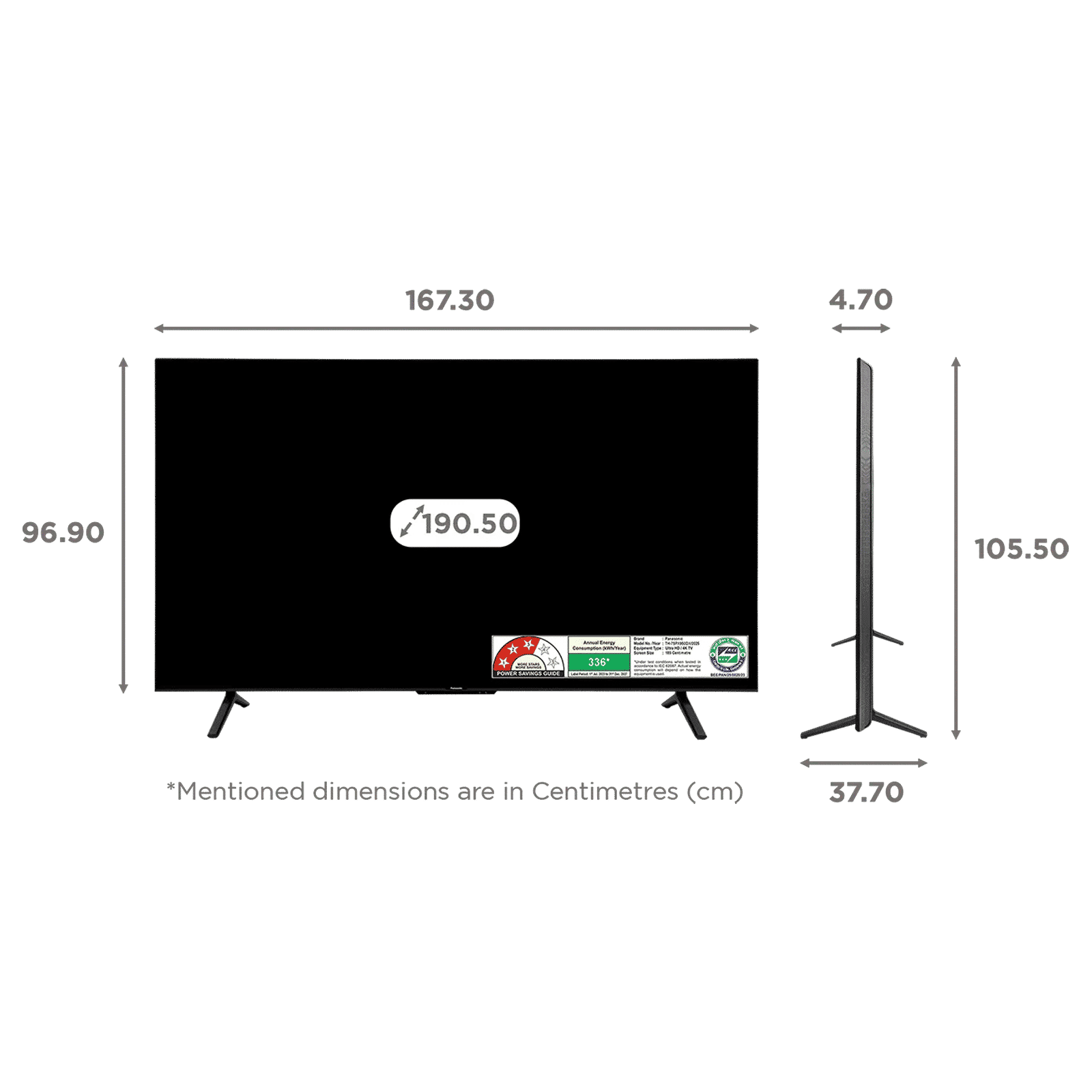 Panasonic 190 cm (75 inch) 4K Ultra HD LED Smart Google TV with Dolby Atmos (2025 model)_2