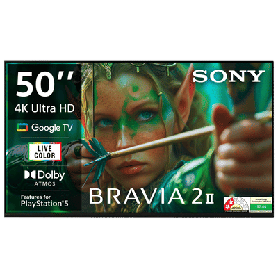 SONY BRAVIA 2 II 127 cm (50 inch) 2 Star 4K Ultra HD LCD Smart Android TV with Built- in Chromecast (2025 model)?