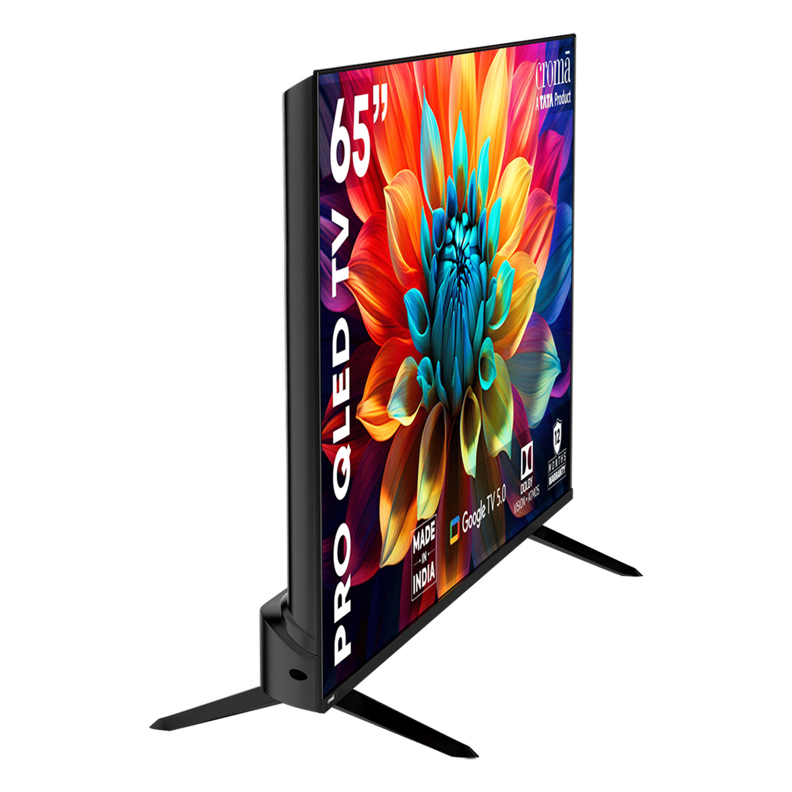 Croma 165 cm (65 inch) QLED 4K Ultra HD Smart Android TV with Google Assistant (2025 model)_12