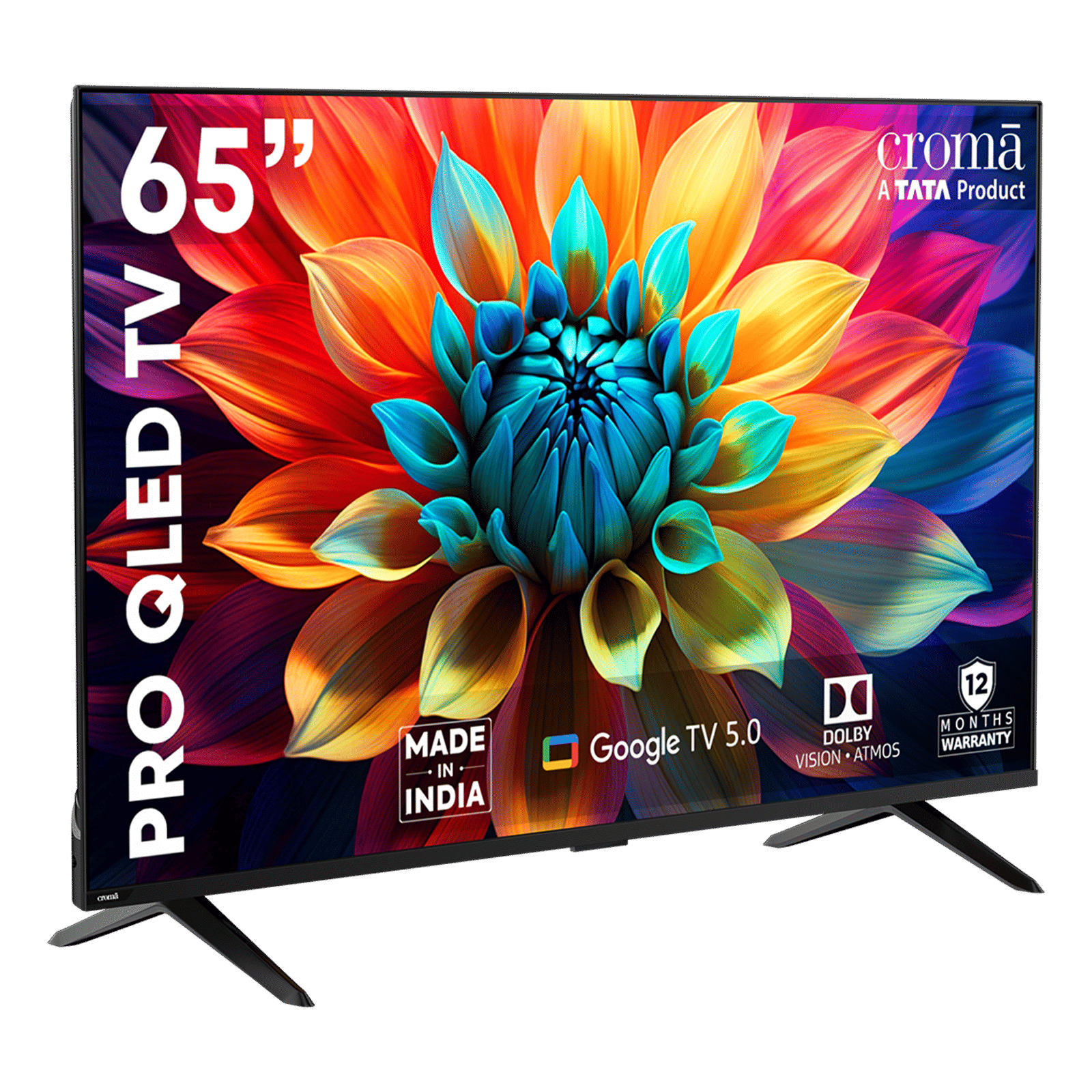 Croma 165 cm (65 inch) QLED 4K Ultra HD Smart Android TV with Google Assistant (2025 model)_6