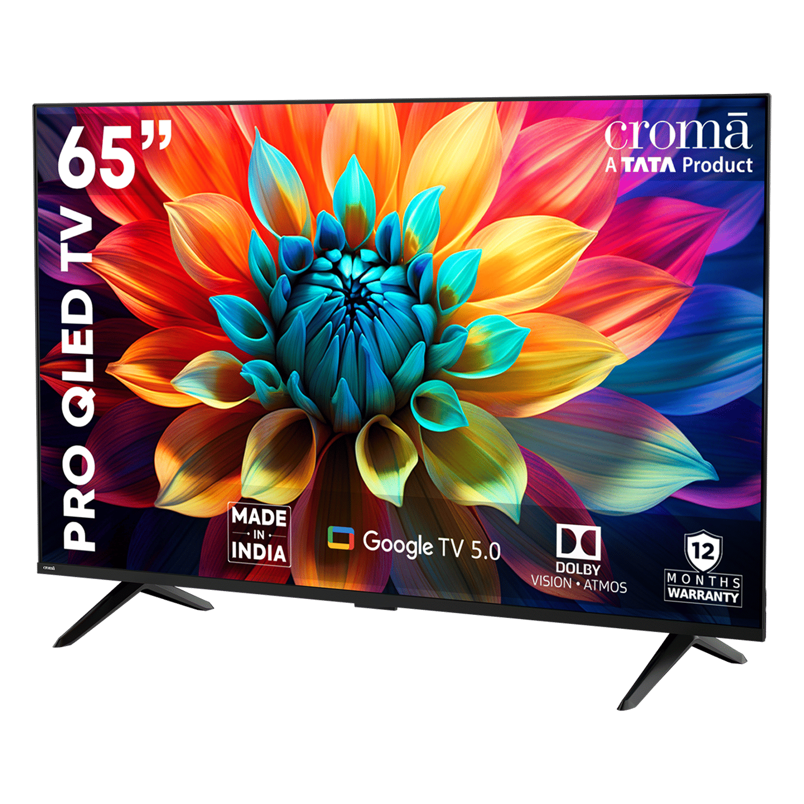 Croma 165 cm (65 inch) QLED 4K Ultra HD Smart Android TV with Google Assistant (2025 model)_7