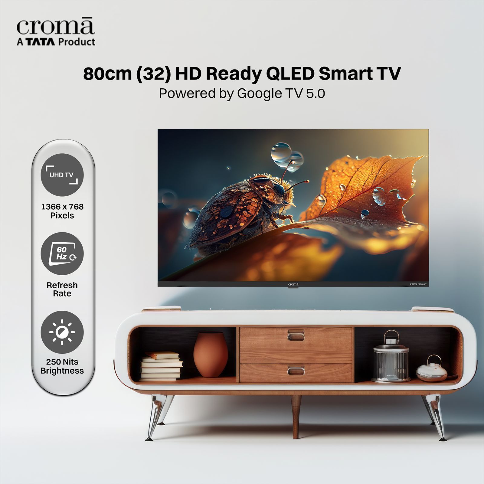 Croma 80 cm (32 inch) QLED Smart Google TV 5.0 with Dolby Audio Croma 80 cm (32 inch) QLED Smart Google TV 5.0 with Dolby Audio_5