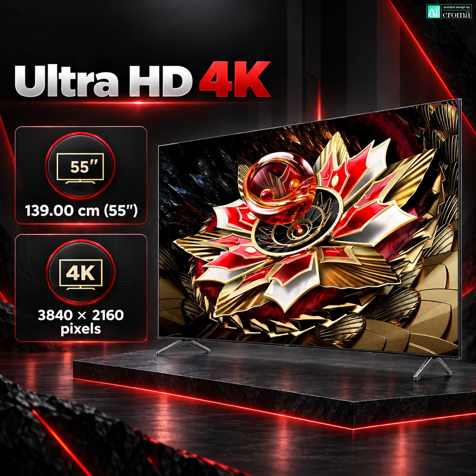 TCL C72K 140 cm (55 inch) 1 Star 4k Ultra HD Google TV with Precise Dimming Technology (2025 model) TCL C72K 140 cm (55 inch) 1 Star 4k Ultra HD Google TV with Precise Dimming Technology (2025 model)_6