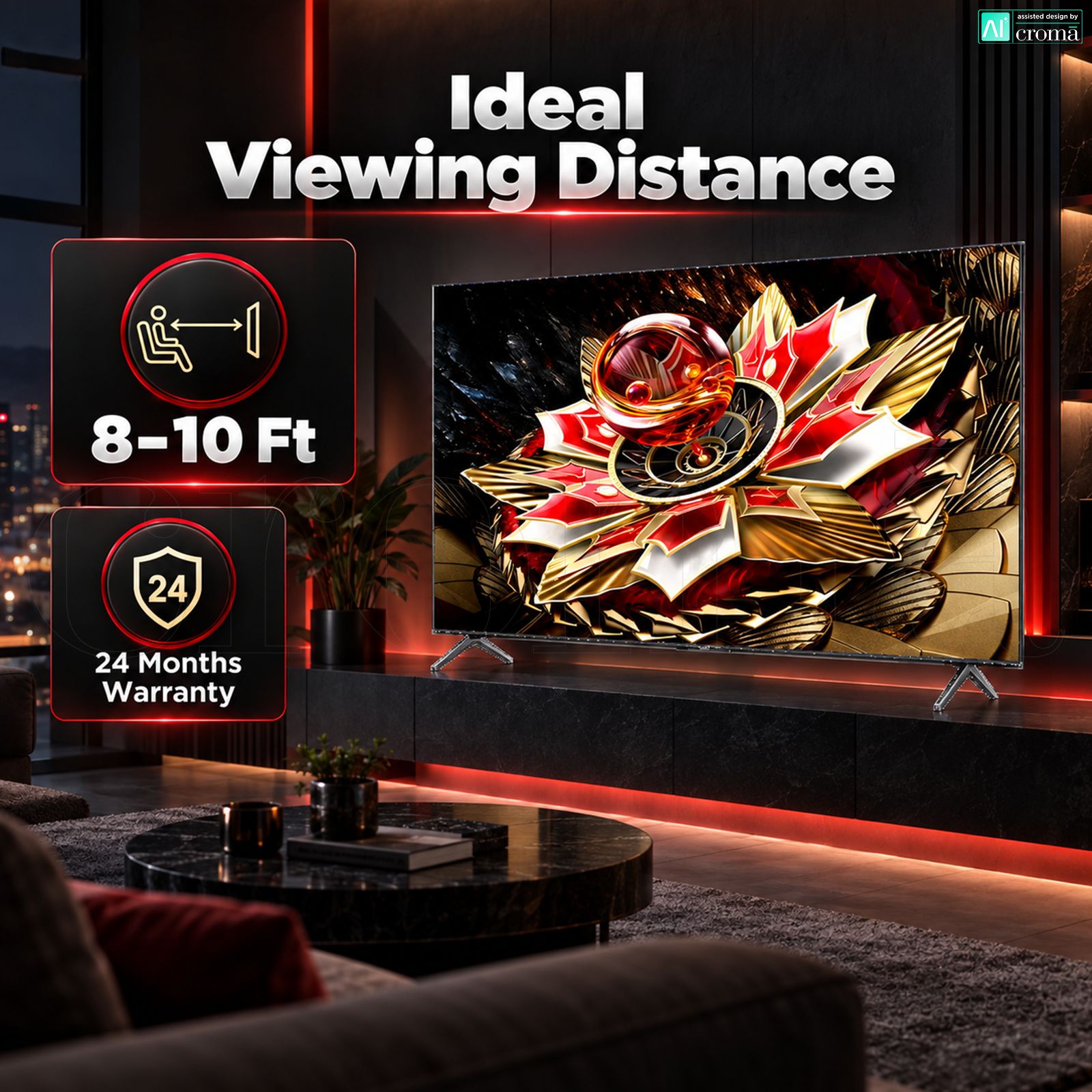 TCL C72K 140 cm (55 inch) 1 Star 4k Ultra HD Google TV with Precise Dimming Technology (2025 model) TCL C72K 140 cm (55 inch) 1 Star 4k Ultra HD Google TV with Precise Dimming Technology (2025 model)_8