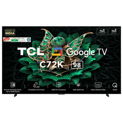 TCL C72K 247 cm (98 inch) 4 Star 4k Ultra HD Google TV with Precise Dimming Technology (2025 model)