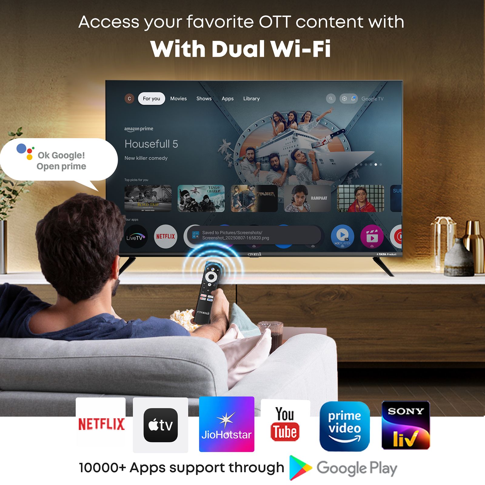 Croma 140 cm (55 inch) Ultra HD QLED Google TV 5.0 with Dolby Vision Atmos Croma 140 cm (55 inch) Ultra HD QLED Google TV 5.0 with Dolby Vision Atmos_8