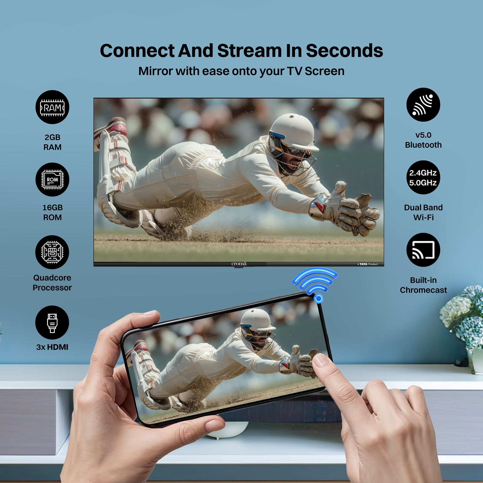 Croma 140 cm (55 inch) 4K Ultra HD LED Google TV 5.0 with Dolby Audio Croma 140 cm (55 inch) 4K Ultra HD LED Google TV 5.0 with Dolby Audio_9