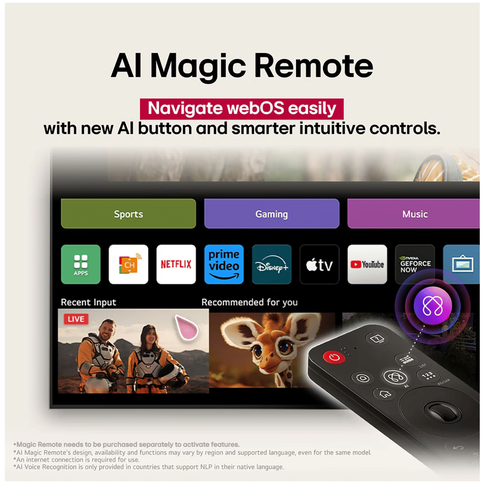 LG UA8200 109 cm (43 inch) 4K Ultra HD Smart WebOS TV with Dolby Atmos (2025 Model)_9