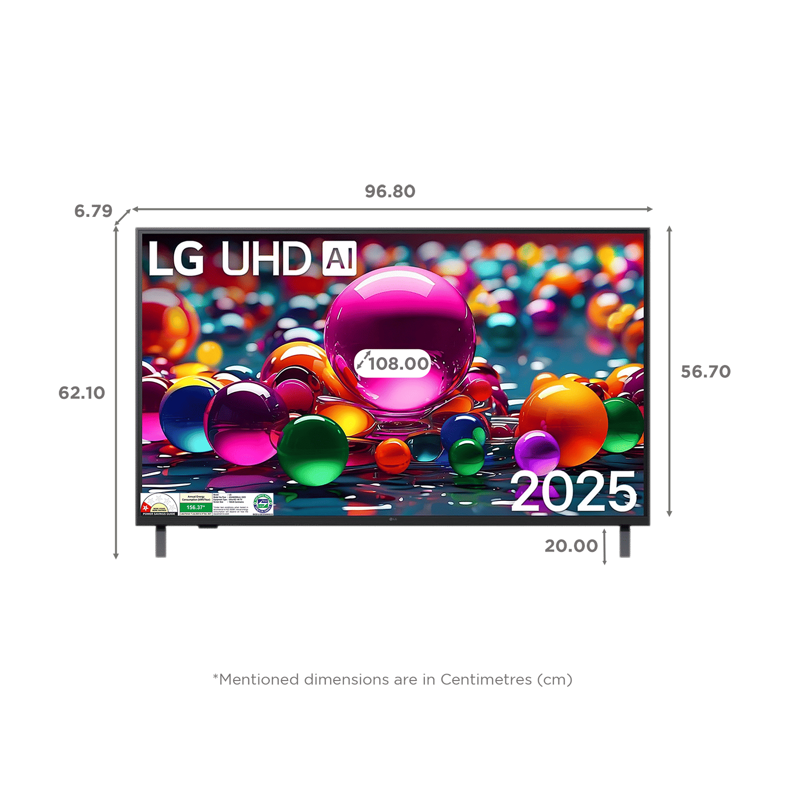 LG UA8200 109 cm (43 inch) 4K Ultra HD Smart WebOS TV with Dolby Atmos (2025 Model)_2