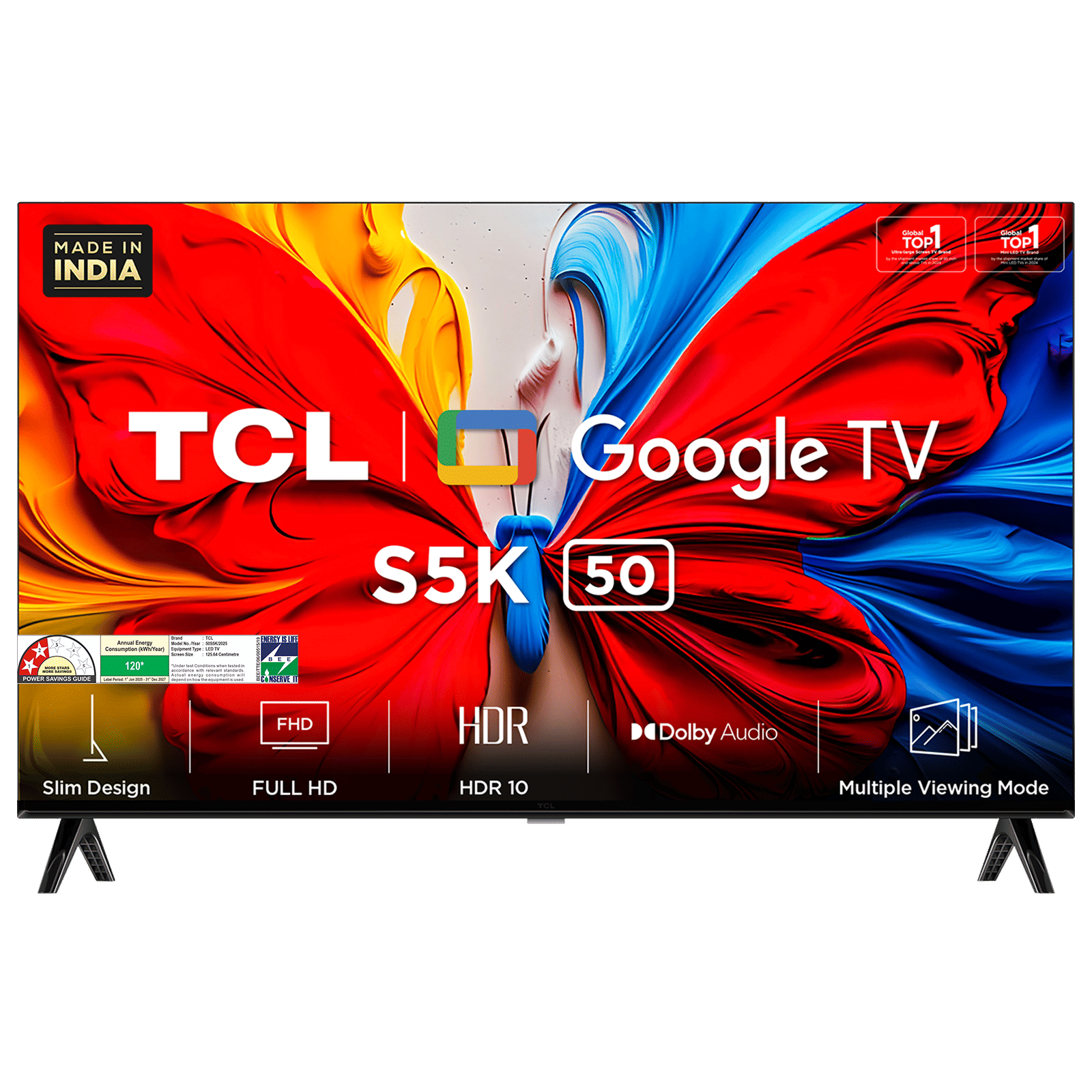 TCL S5K 127 cm (50 inch) QLED 2K Full HD Smart Google TV with Google Assistant (2025 model) TCL S5K 127 cm (50 inch) QLED 2K Full HD Smart Google TV with Google Assistant (2025 model)_1