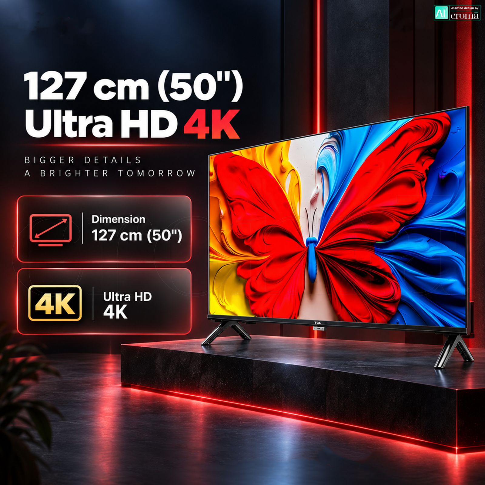 TCL S5K 127 cm (50 inch) 2 Star QLED 2K Full HD Smart Google TV with Google Assistant (2025 model) TCL S5K 127 cm (50 inch) 2 Star QLED 2K Full HD Smart Google TV with Google Assistant (2025 model)_5