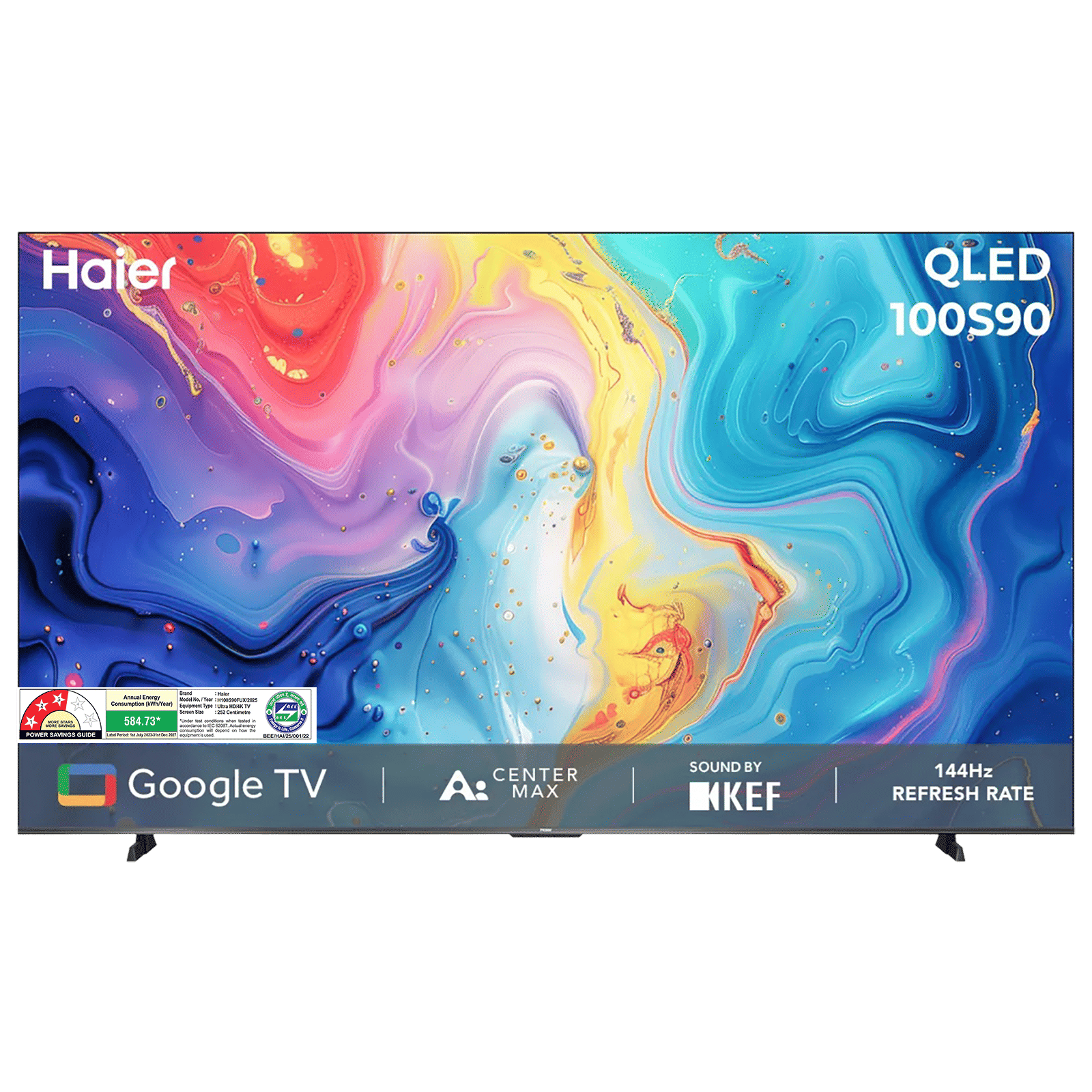 Haier S90 253 cm (100 inch) QLED 4K Ultra HD Smart Google TV with Google Assistant (2025 model) Haier S90 253 cm (100 inch) QLED 4K Ultra HD Smart Google TV with Google Assistant (2025 model)_1