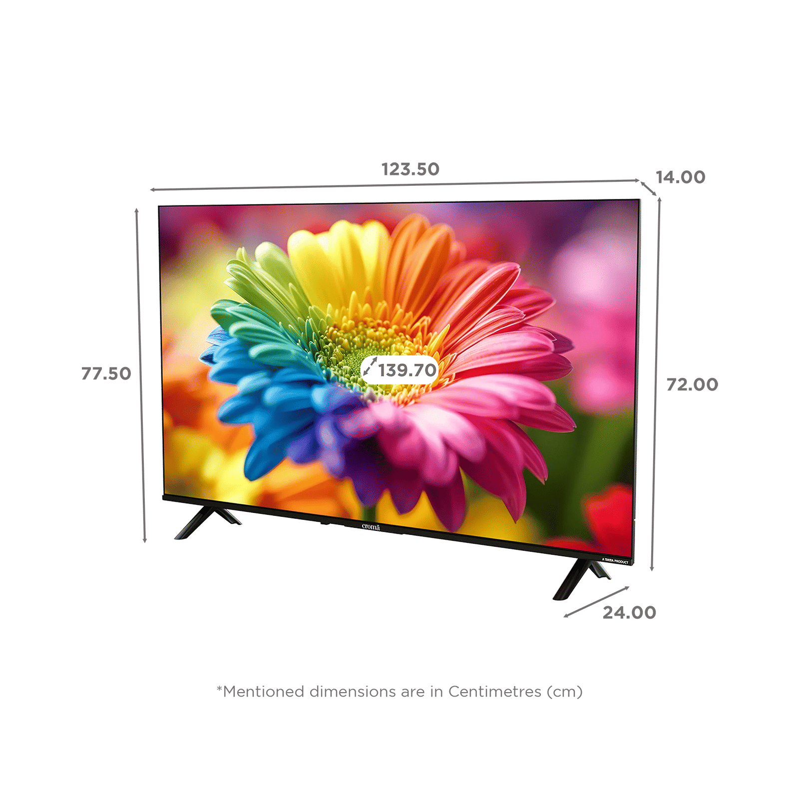 Croma 140 cm (55 inch) QLED 4K Ultra HD Smart Google TV with Google Assistant Supported (2025 model) Croma 140 cm (55 inch) QLED 4K Ultra HD Smart Google TV with Google Assistant Supported (2025 model)_2