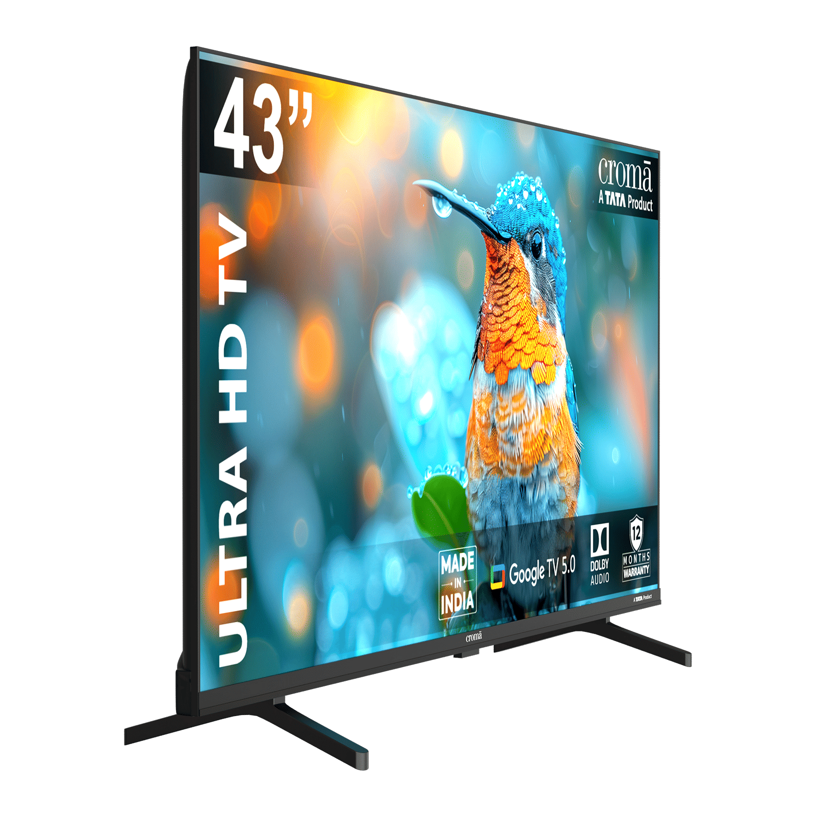 Croma 109 cm (43 inch) 4K Ultra HD LED Smart Google TV with Dolby Audio (2025 model)_7