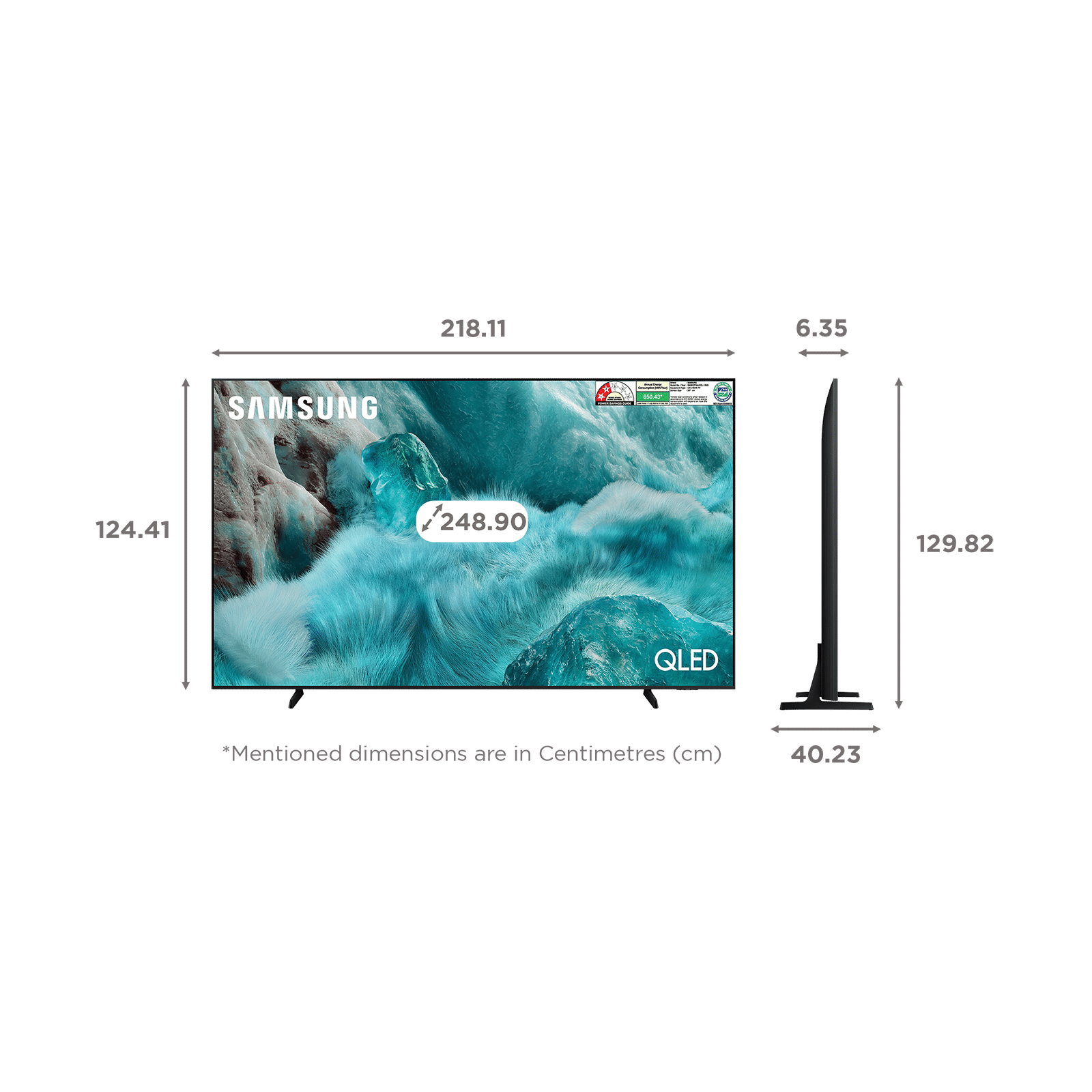 SAMSUNG Q7F 248 cm (98 inch) QLED 4K Ultra HD Smart Tizen TV with Google Voice Assistant (2025 model)_2