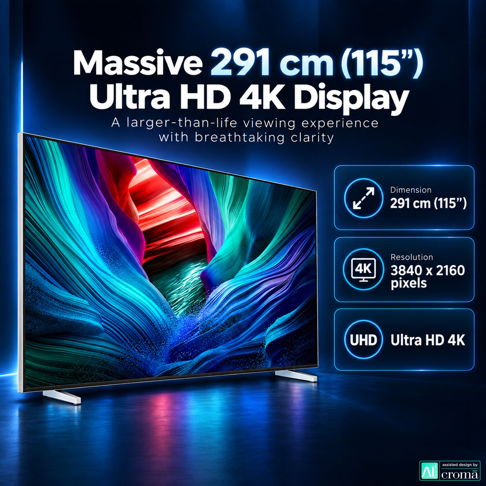 SAMSUNG R95H 291 cm (115 inch) 1 Star Micro RGB 4K Ultra HD Smart Tizen TV with Google Voice Assistant (2026 Model) SAMSUNG R95H 291 cm (115 inch) 1 Star Micro RGB 4K Ultra HD Smart Tizen TV with Google Voice Assistant (2026 Model)_4