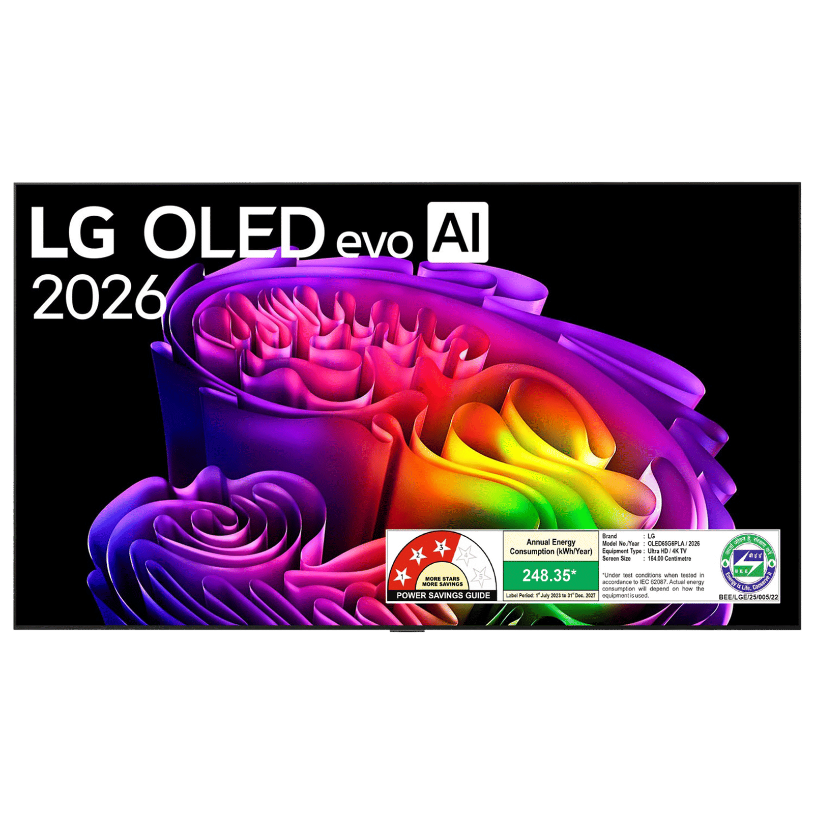 LG OLEDG6 165 cm (65 inch) OLED 4K Ultra HD Smart WebOS TV with Intelligent Voice Recognition (OLED65G6PLA, 2026 Model) LG OLEDG6 165 cm (65 inch) OLED 4K Ultra HD Smart WebOS TV with Intelligent Voice Recognition (OLED65G6PLA, 2026 Model)_1