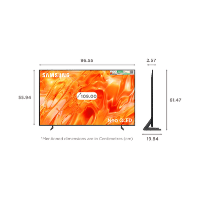 SAMSUNG QN70H 109 cm (43 inch) 1 Star 4K Ultra HD Quantum Mini-LED Neo QLED Smart Tizen TV with Samsung Vision AI Companion (2026 model)