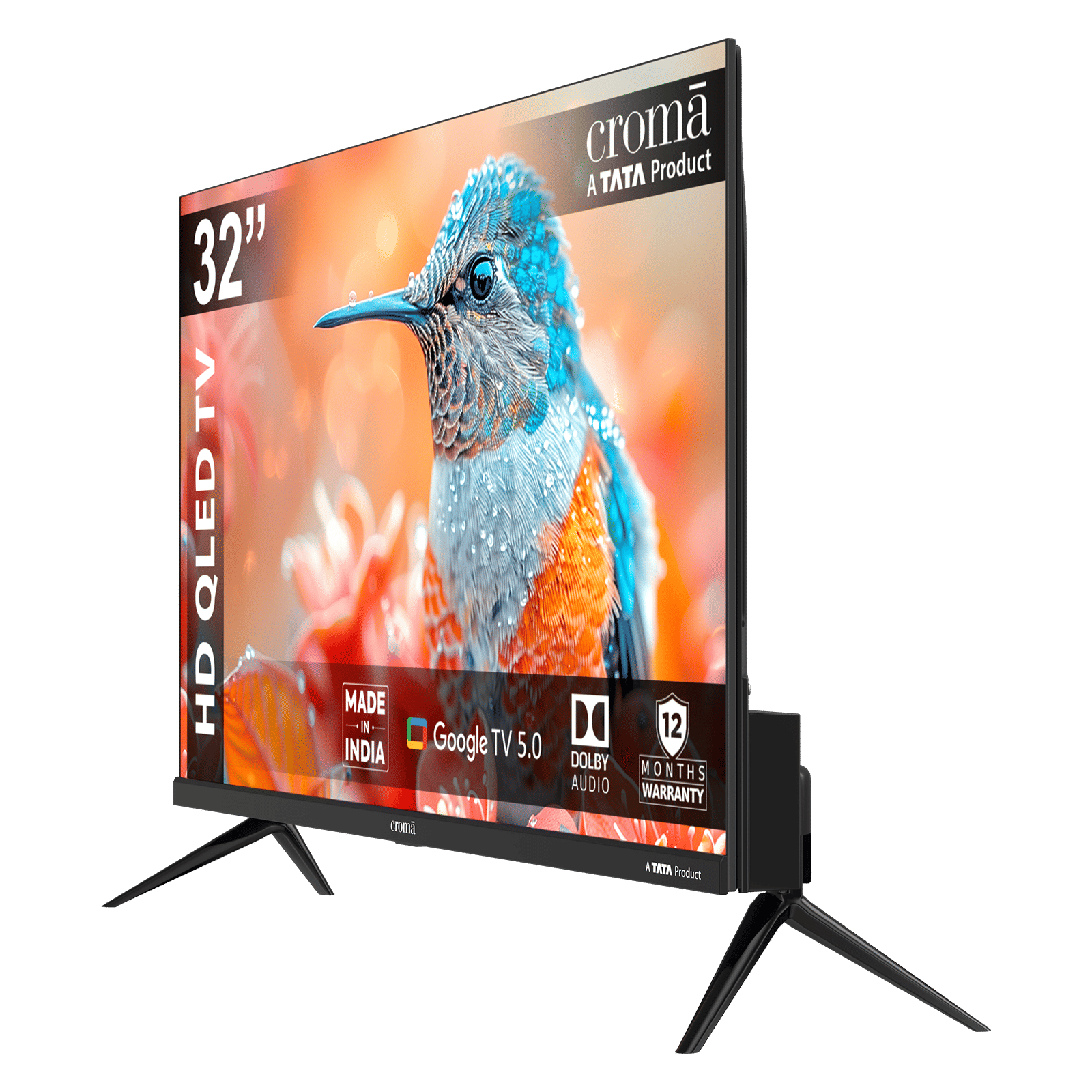 Croma 80 cm (32 inch) 2 Star HD QLED Smart Google TV 5.0 with Quad Core Processor (2026 model)_14