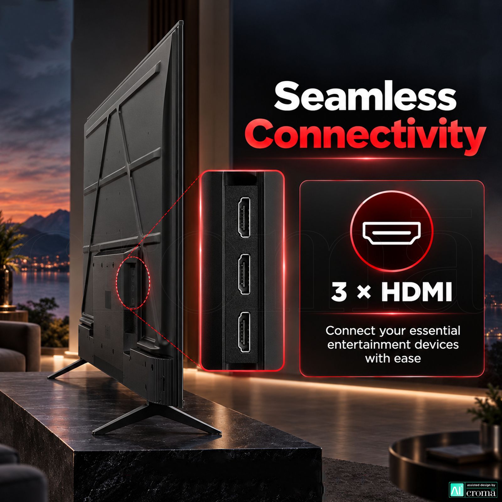 TCL T series 139.7 cm (55 inch) 3 Star QLED 4K Super Ultra HD Smart Google TV with Google Voice Assistant (2026 Model) TCL T series 139.7 cm (55 inch) 3 Star QLED 4K Super Ultra HD Smart Google TV with Google Voice Assistant (2026 Model)_6