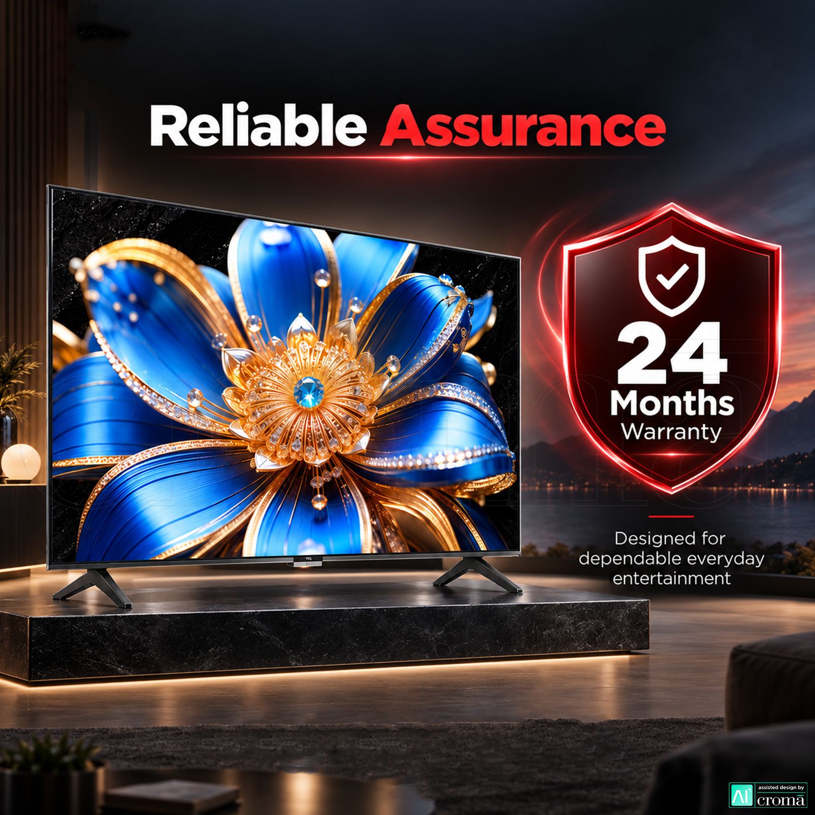TCL T series 139.7 cm (55 inch) 3 Star QLED 4K Super Ultra HD Smart Google TV with Google Voice Assistant (2026 Model) TCL T series 139.7 cm (55 inch) 3 Star QLED 4K Super Ultra HD Smart Google TV with Google Voice Assistant (2026 Model)_7