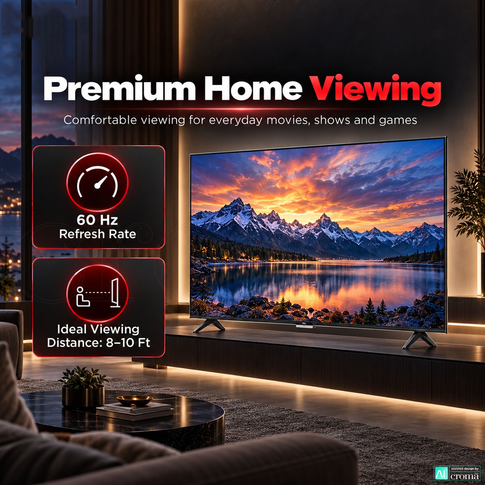 TCL T series 139.7 cm (55 inch) 3 Star QLED 4K Super Ultra HD Smart Google TV with Google Voice Assistant (2026 Model) TCL T series 139.7 cm (55 inch) 3 Star QLED 4K Super Ultra HD Smart Google TV with Google Voice Assistant (2026 Model)_8
