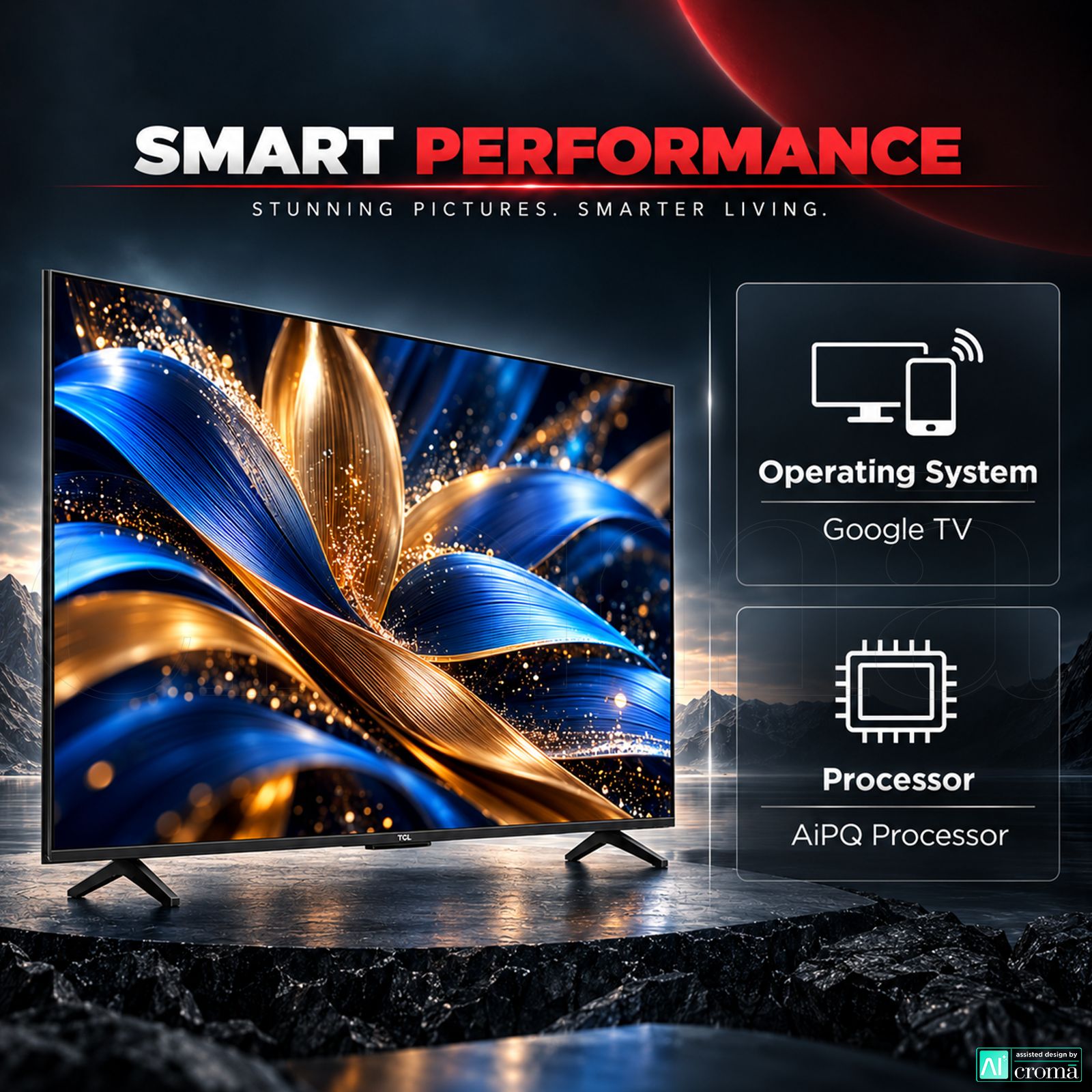 TCL T series 109.22 cm (43 inch) 2 Star QLED 4K Super Ultra HD Smart Google TV with Google Voice Assistant (2026 Model) TCL T series 109.22 cm (43 inch) 2 Star QLED 4K Super Ultra HD Smart Google TV with Google Voice Assistant (2026 Model)_5