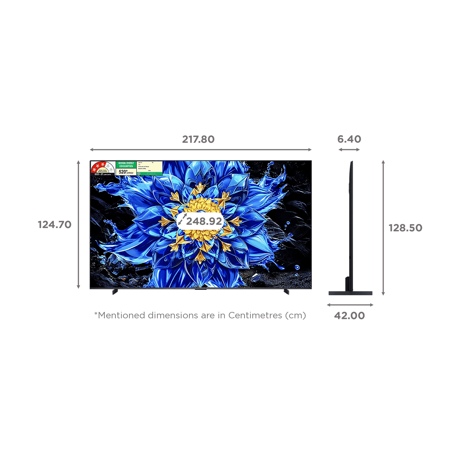 TCL P series 248.92 cm (98 inch) 3 Star QD-Mini LED 4K Super Ultra HD Smart Google TV with Google Voice Assistant (2026 Model) TCL P series 248.92 cm (98 inch) 3 Star QD-Mini LED 4K Super Ultra HD Smart Google TV with Google Voice Assistant (2026 Model)_9