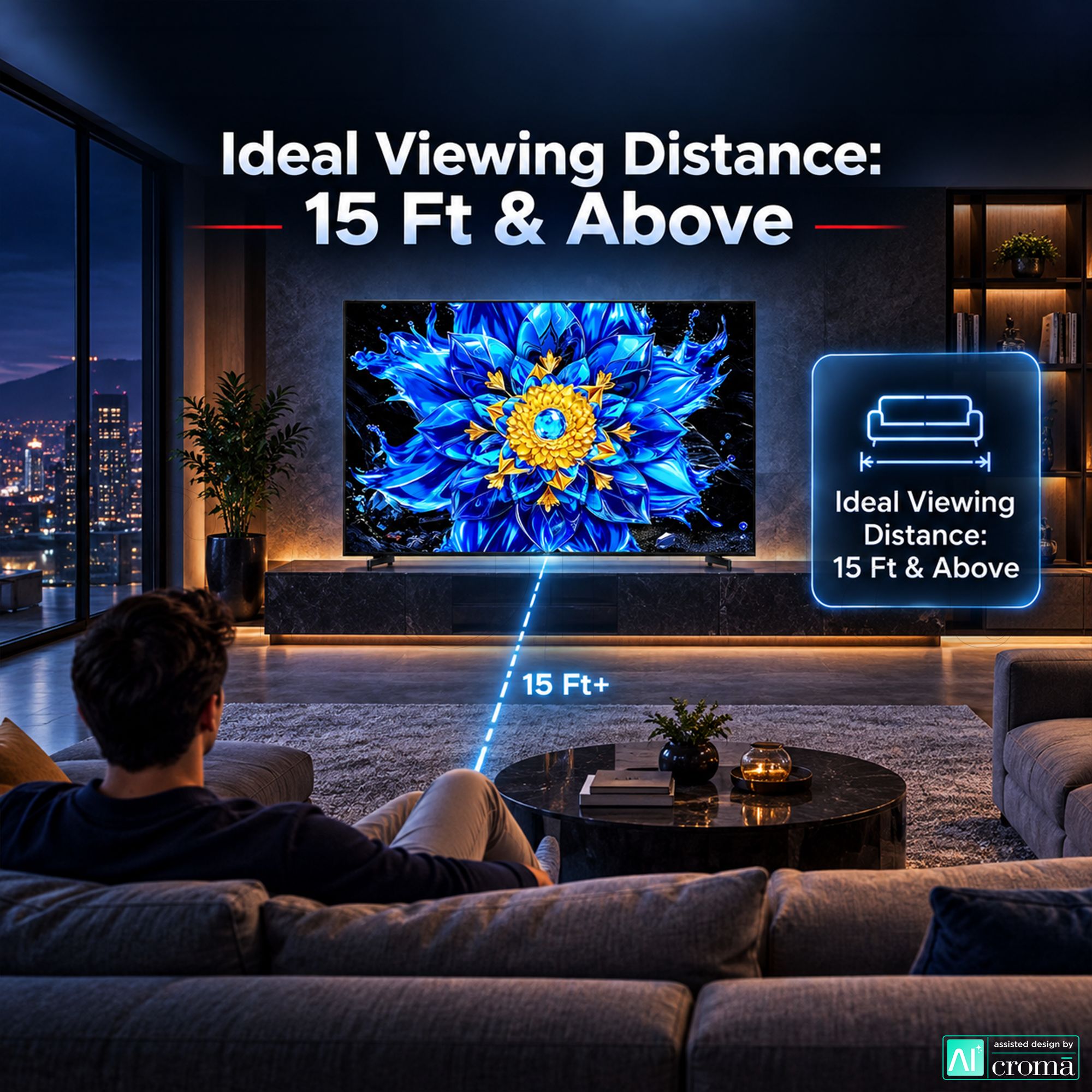 TCL P series 248.92 cm (98 inch) 3 Star QD-Mini LED 4K Super Ultra HD Smart Google TV with Google Voice Assistant (2026 Model) TCL P series 248.92 cm (98 inch) 3 Star QD-Mini LED 4K Super Ultra HD Smart Google TV with Google Voice Assistant (2026 Model)_6