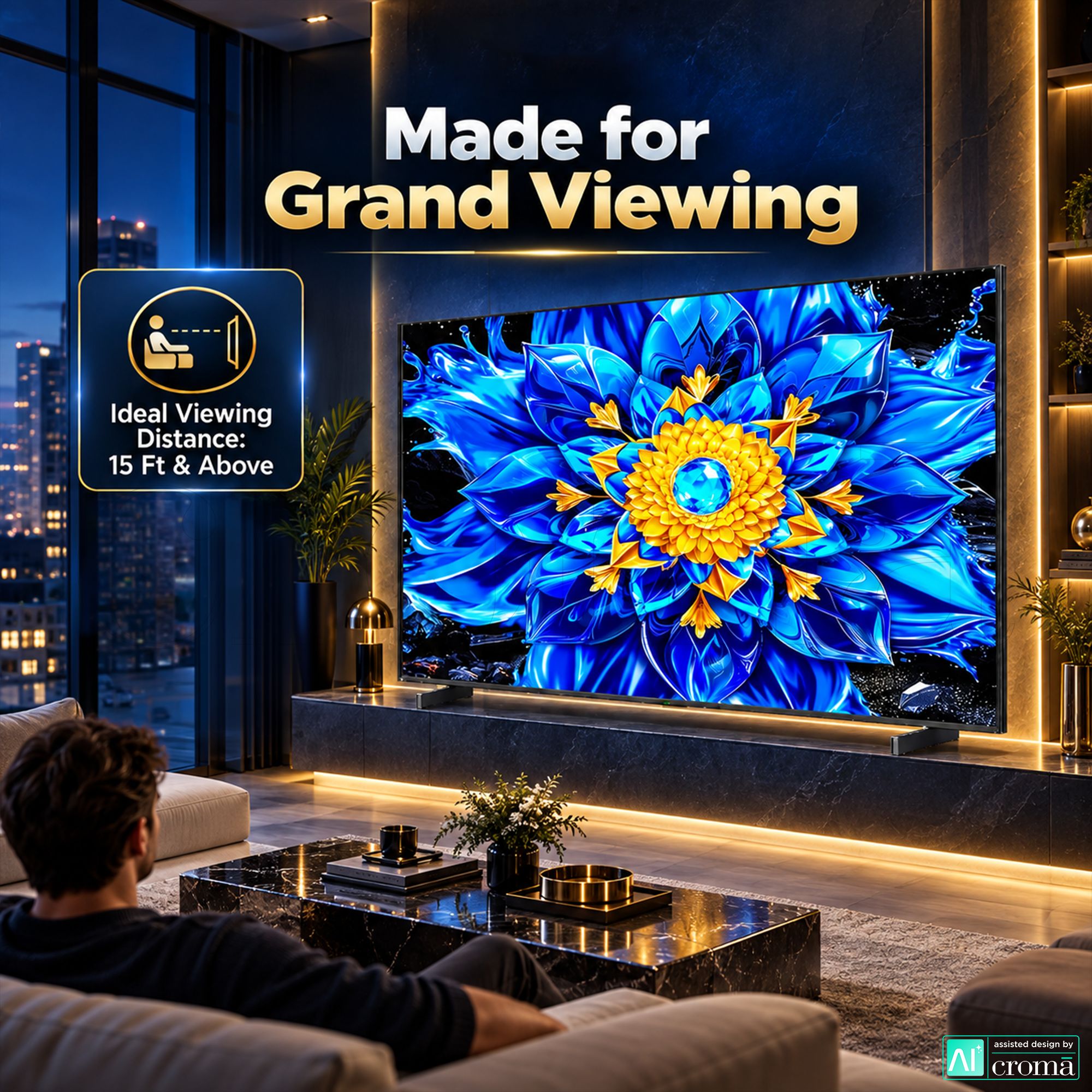 TCL P series 215.9 cm (85 inch) 4 Star QD-Mini LED Dimming & QLED 4K Super Ultra HD Smart Google TV with Google Voice Assistant (2026 Model) TCL P series 215.9 cm (85 inch) 4 Star QD-Mini LED Dimming & QLED 4K Super Ultra HD Smart Google TV with Google Voice Assistant (2026 Model)_6