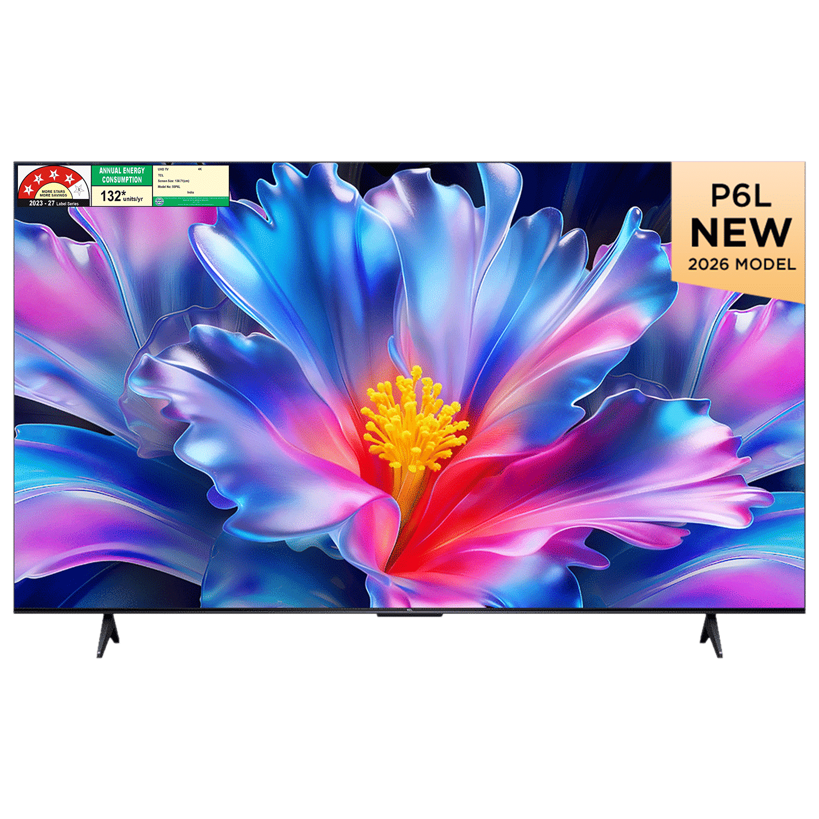 TCL P series 139.7 cm (55 inch) 4 Star LED 4K Super Ultra HD Smart Google TV with Google Voice Assistant (2026 Model)_1