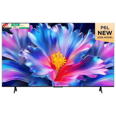 TCL P Series 109.22 cm (43 inch) 3 Star LED 4K Super Ultra HD Smart Google TV with Google Voice Assistant (2026 Model)
