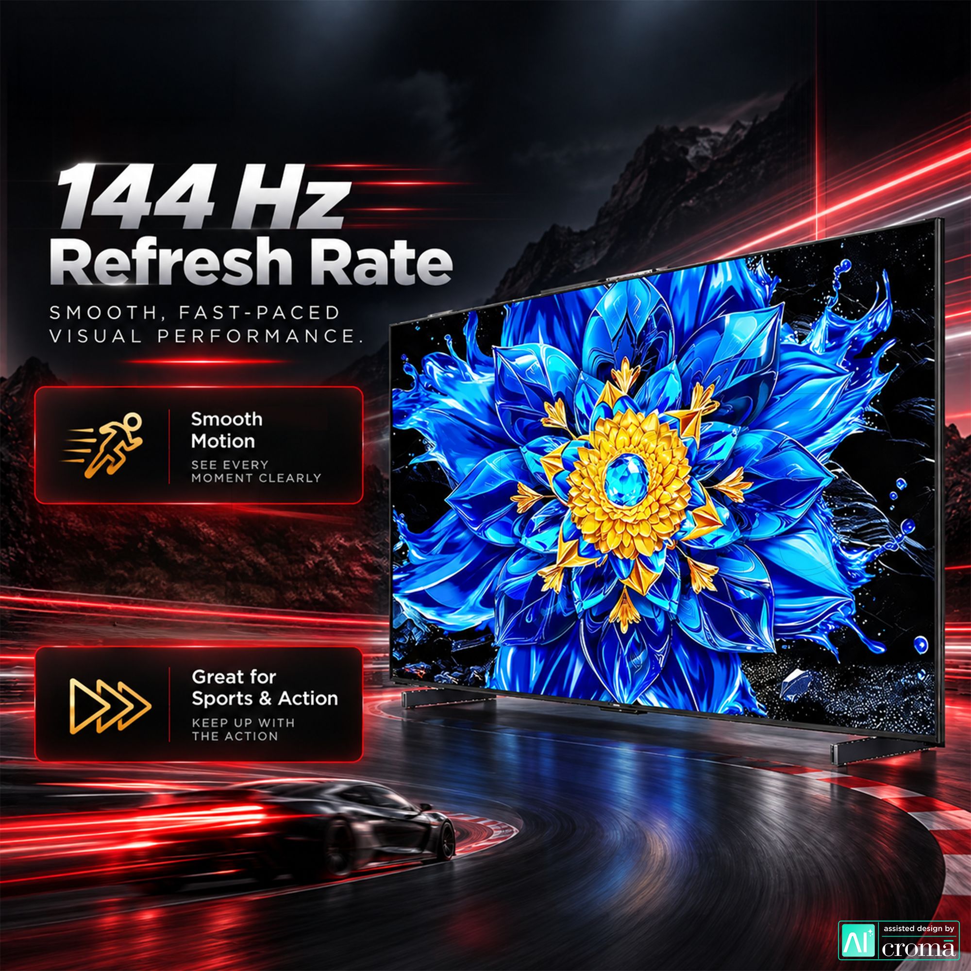 TCL P Series 139.7 cm (55 inch) 2 Star QD-Mini LED Dimming & QLED 4K Super Ultra HD Smart Google TV with Google Voice Assistant (2026 Model)_4