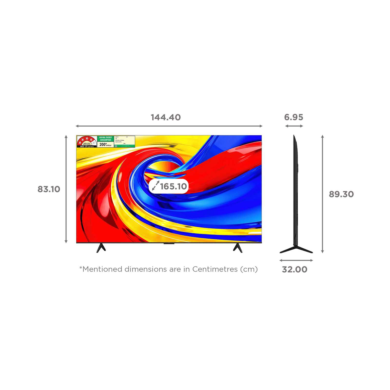 TCL P Series 165.1 cm (65 inch) 4 Star QLED 4K Super Ultra HD Smart Google TV with Google Voice Assistant (2026 Model) TCL P Series 165.1 cm (65 inch) 4 Star QLED 4K Super Ultra HD Smart Google TV with Google Voice Assistant (2026 Model)_2