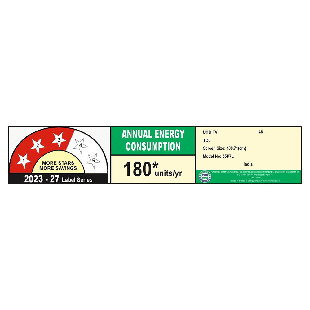 TCL P Series 139.7 cm (55 inch) 3 Star QLED 4K Super Ultra HD Smart Google TV with Google Voice Assistant (2026 Model) TCL P Series 139.7 cm (55 inch) 3 Star QLED 4K Super Ultra HD Smart Google TV with Google Voice Assistant (2026 Model)_2