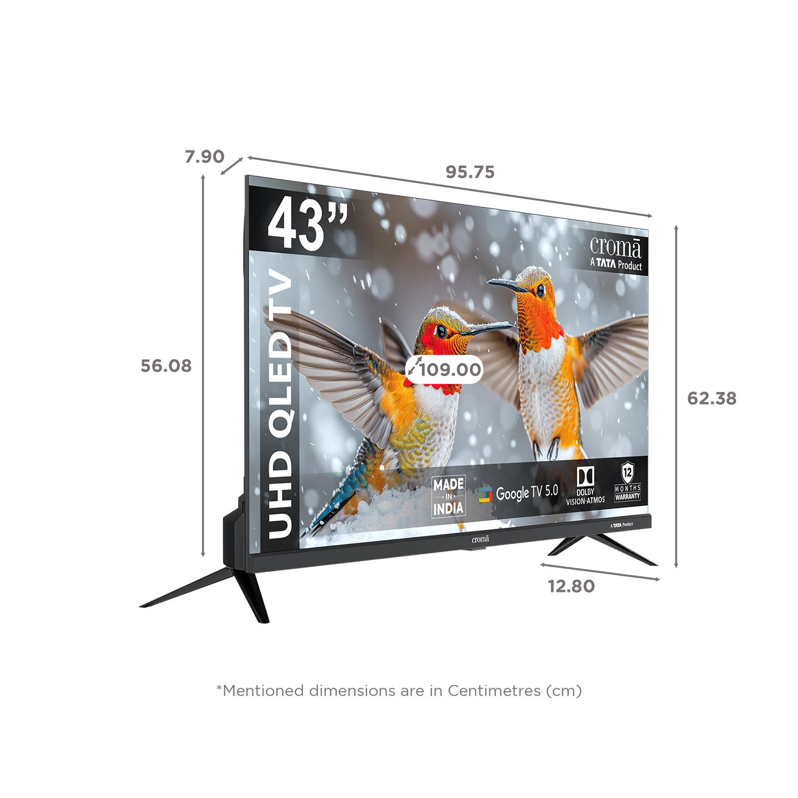 Croma 109 cm (43 inch) 1 Star QLED 4K Ultra HD Smart Google TV with Dolby Vision & Dolby Atmos (2026 Model) Croma 109 cm (43 inch) 1 Star QLED 4K Ultra HD Smart Google TV with Dolby Vision & Dolby Atmos (2026 Model)_2