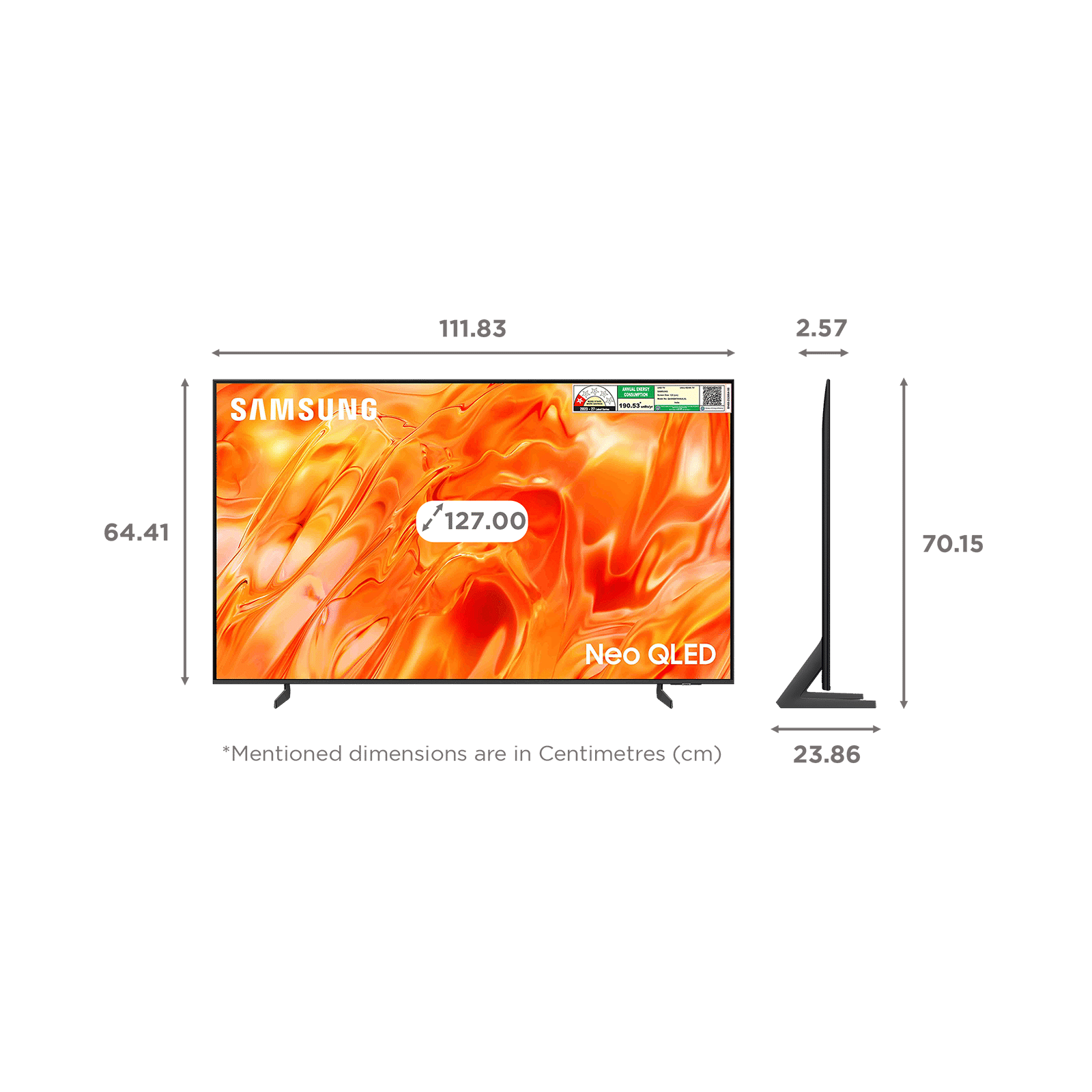 SAMSUNG QN70H 127 cm (50 inch) 4K Ultra HD Neo QLED Smart Tizen TV with Google Voice Assistant (2026 Model)_2